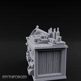 Rope-Handled Apothecary Counter Miniature for Dungeons and Dragons, Pathfinder or other TTRPGs