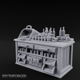 Rope-Handled Apothecary Counter Miniature for Dungeons and Dragons, Pathfinder or other TTRPGs
