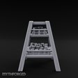 Merchant-Stacked Market Display Ladder Miniature for Dungeons and Dragons, Pathfinder or other TTRPGs