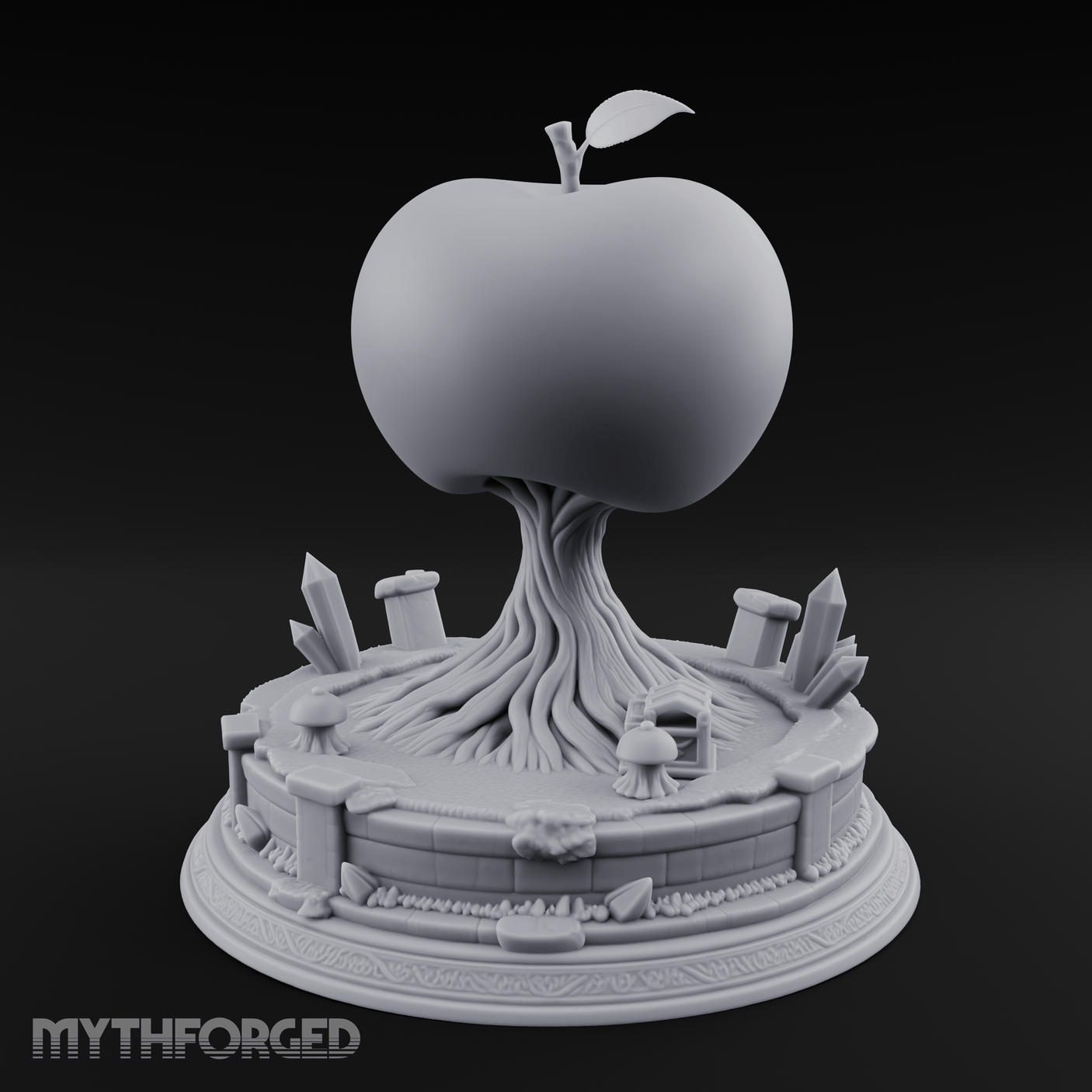Fruit Bearing Tree Miniature for Dungeons and Dragons, Pathfinder or other TTRPGs