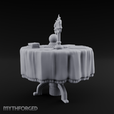 Candlelit Fortune Teller's Table Miniature for Dungeons and Dragons, Pathfinder or other TTRPGs