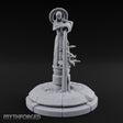 Halo-Crowned Goddess Fountain Miniature for Dungeons and Dragons, Pathfinder or other TTRPGs