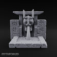 Demon-Mouthed Jungle Temple Fountain Miniature for Dungeons and Dragons, Pathfinder or other TTRPGs