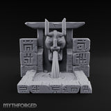 Demon-Mouthed Jungle Temple Fountain Miniature for Dungeons and Dragons, Pathfinder or other TTRPGs