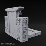 Demon-Mouthed Jungle Temple Fountain Miniature for Dungeons and Dragons, Pathfinder or other TTRPGs