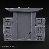 Demon-Mouthed Jungle Temple Fountain Miniature for Dungeons and Dragons, Pathfinder or other TTRPGs