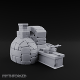 Ember-Glowing Blacksmith Furnace Miniature for Dungeons and Dragons, Pathfinder or other TTRPGs
