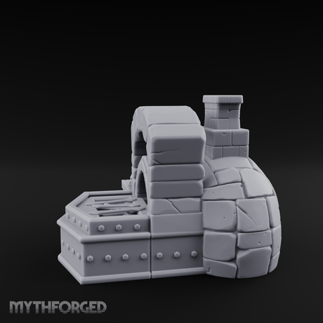 Ember-Glowing Blacksmith Furnace Miniature for Dungeons and Dragons, Pathfinder or other TTRPGs