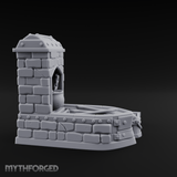 Cauldron-Topped Furnace Miniature for Dungeons and Dragons, Pathfinder or other TTRPGs