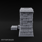 Cauldron-Topped Furnace Miniature for Dungeons and Dragons, Pathfinder or other TTRPGs