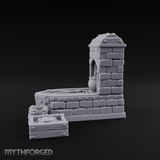 Cauldron-Topped Furnace Miniature for Dungeons and Dragons, Pathfinder or other TTRPGs