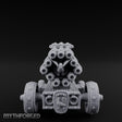 Rooster Crested Multi-Barrel Volley Gun Cannon Miniature for Dungeons and Dragons, Pathfinder or other TTRPGs