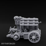 Rooster Crested Multi-Barrel Volley Gun Cannon Miniature for Dungeons and Dragons, Pathfinder or other TTRPGs