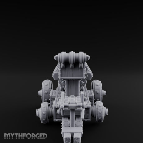 Rooster Crested Multi-Barrel Volley Gun Cannon Miniature for Dungeons and Dragons, Pathfinder or other TTRPGs