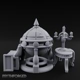 Spire-Topped Globe Miniature for Dungeons and Dragons, Pathfinder or other TTRPGs
