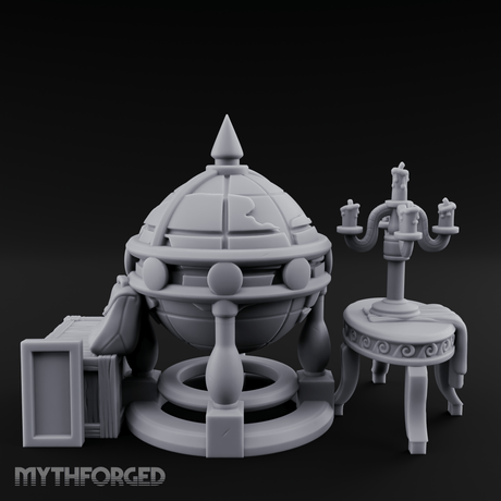 Spire-Topped Globe Miniature for Dungeons and Dragons, Pathfinder or other TTRPGs