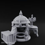 Spire-Topped Globe Miniature for Dungeons and Dragons, Pathfinder or other TTRPGs
