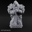 Sword-Planted Knotwork-Carved Dwarf Ancestor Monolith Miniature for Dungeons and Dragons, Pathfinder or other TTRPGs