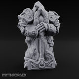 Sword-Planted Knotwork-Carved Dwarf Ancestor Monolith Miniature for Dungeons and Dragons, Pathfinder or other TTRPGs