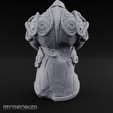 Sword-Planted Knotwork-Carved Dwarf Ancestor Monolith Miniature for Dungeons and Dragons, Pathfinder or other TTRPGs