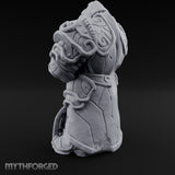 Sword-Planted Knotwork-Carved Dwarf Ancestor Monolith Miniature for Dungeons and Dragons, Pathfinder or other TTRPGs