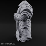 Sword-Planted Knotwork-Carved Dwarf Ancestor Monolith Miniature for Dungeons and Dragons, Pathfinder or other TTRPGs