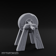 Stone-Wheeled Grinding Mill Wheel Miniature for Dungeons and Dragons, Pathfinder or other TTRPGs