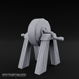 Stone-Wheeled Grinding Mill Wheel Miniature for Dungeons and Dragons, Pathfinder or other TTRPGs