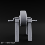 Stone-Wheeled Grinding Mill Wheel Miniature for Dungeons and Dragons, Pathfinder or other TTRPGs