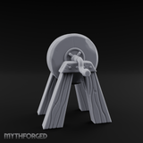 Stone-Wheeled Grinding Mill Wheel Miniature for Dungeons and Dragons, Pathfinder or other TTRPGs