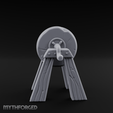 Stone-Wheeled Grinding Mill Wheel Miniature for Dungeons and Dragons, Pathfinder or other TTRPGs