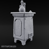 Potion-Laden Alchemist's Furnace Miniature for Dungeons and Dragons, Pathfinder or other TTRPGs