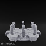 Rune-Etched, Broken Summoning Circle Miniature for Dungeons and Dragons, Pathfinder or other TTRPGs