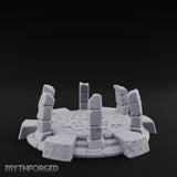 Rune-Etched, Broken Summoning Circle Miniature for Dungeons and Dragons, Pathfinder or other TTRPGs