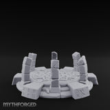 Rune-Etched, Broken Summoning Circle Miniature for Dungeons and Dragons, Pathfinder or other TTRPGs