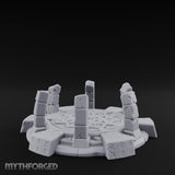 Rune-Etched, Broken Summoning Circle Miniature for Dungeons and Dragons, Pathfinder or other TTRPGs