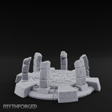 Rune-Etched, Broken Summoning Circle Miniature for Dungeons and Dragons, Pathfinder or other TTRPGs
