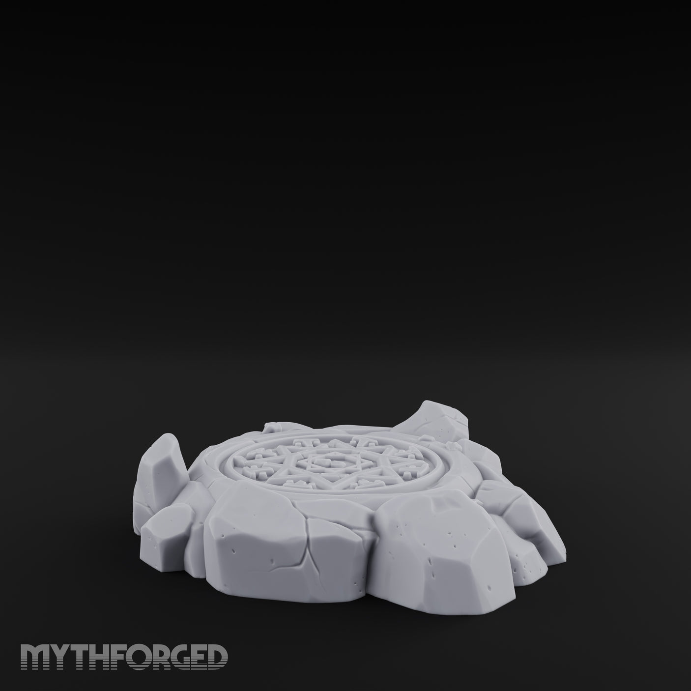 Small Rune-Etched Summoning Circle Miniature for Dungeons and Dragons, Pathfinder or other TTRPGs