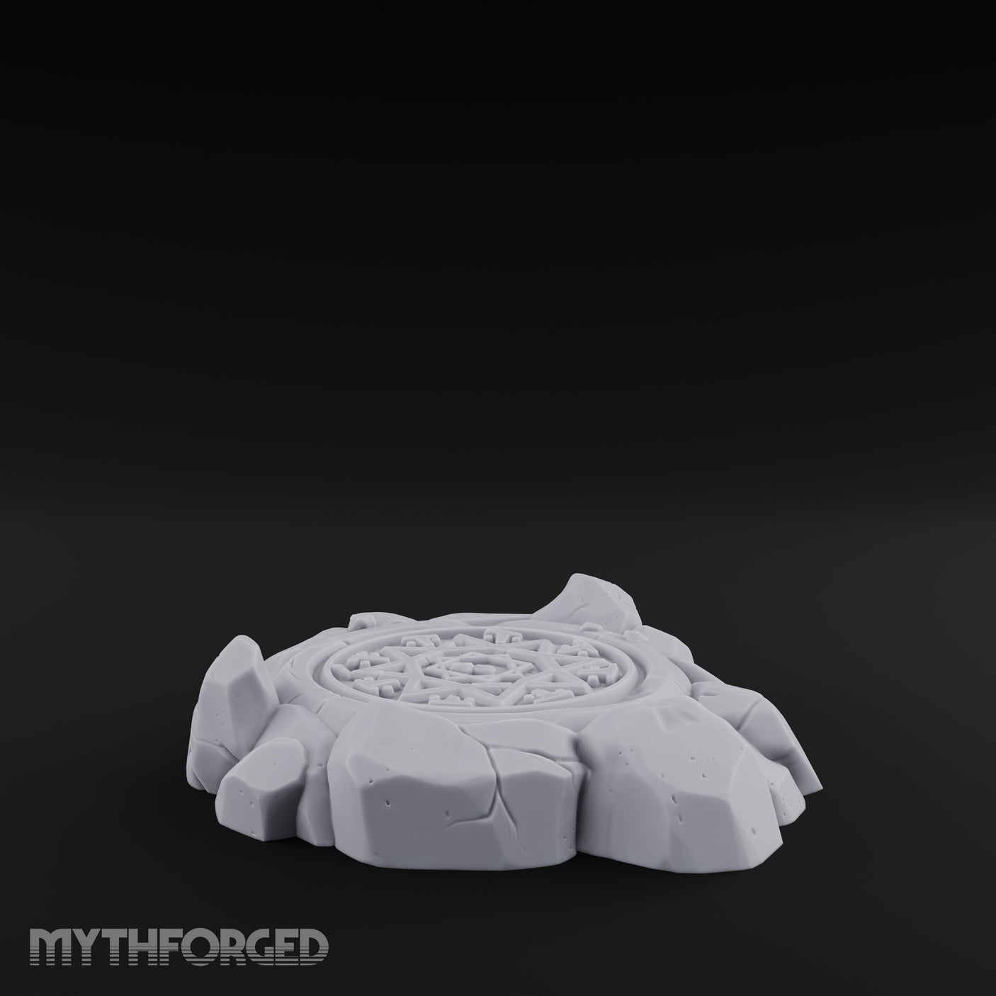 Small Rune-Etched Summoning Circle Miniature for Dungeons and Dragons, Pathfinder or other TTRPGs