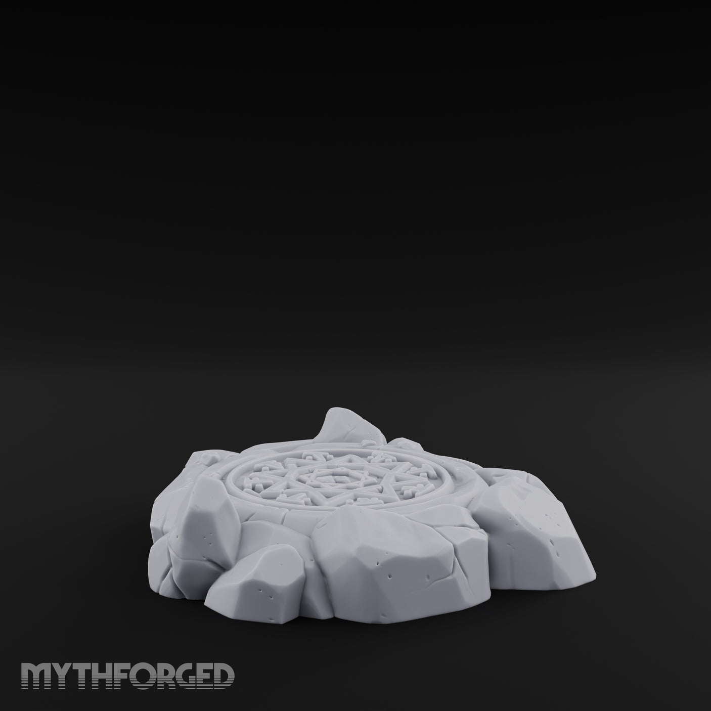 Small Rune-Etched Summoning Circle Miniature for Dungeons and Dragons, Pathfinder or other TTRPGs