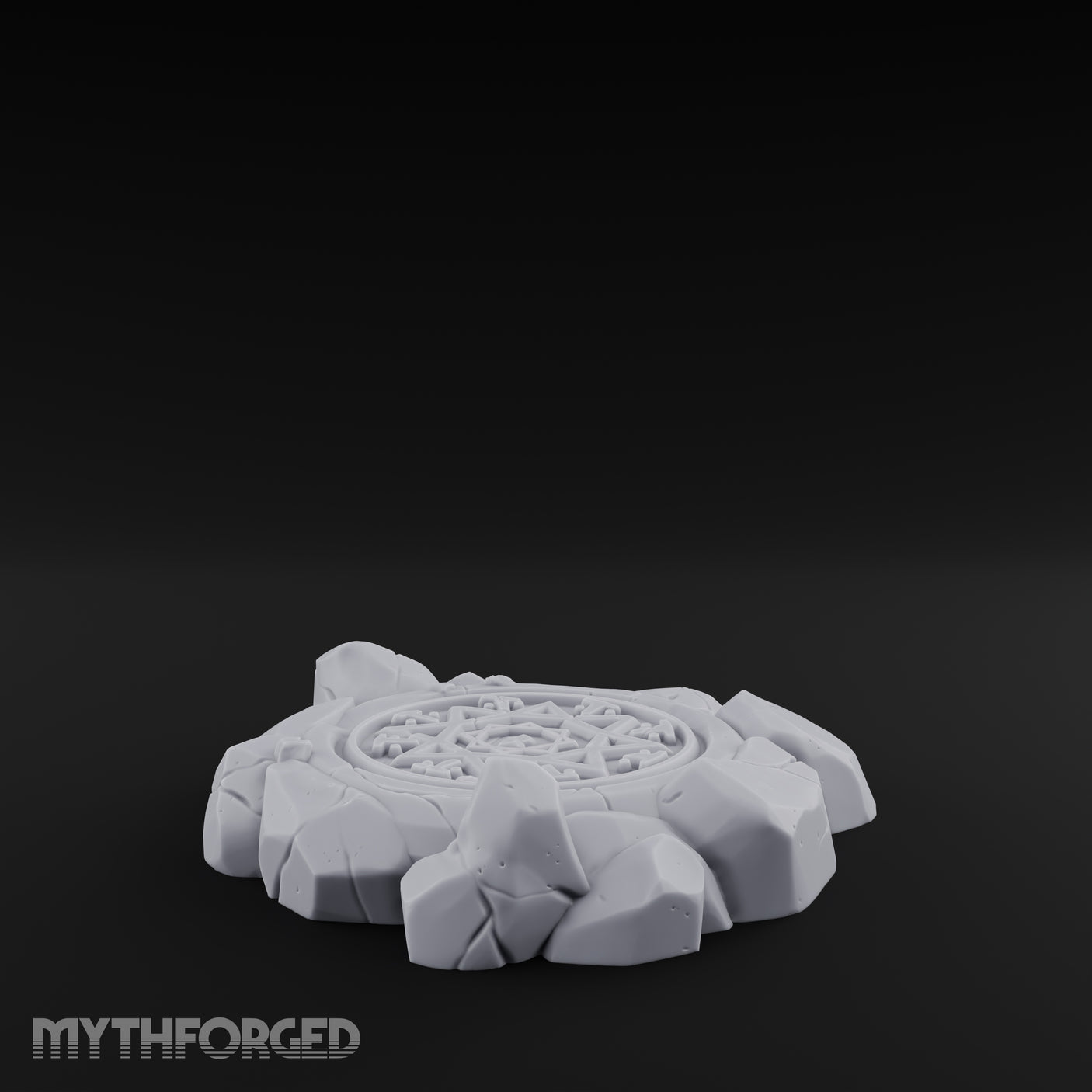 Small Rune-Etched Summoning Circle Miniature for Dungeons and Dragons, Pathfinder or other TTRPGs