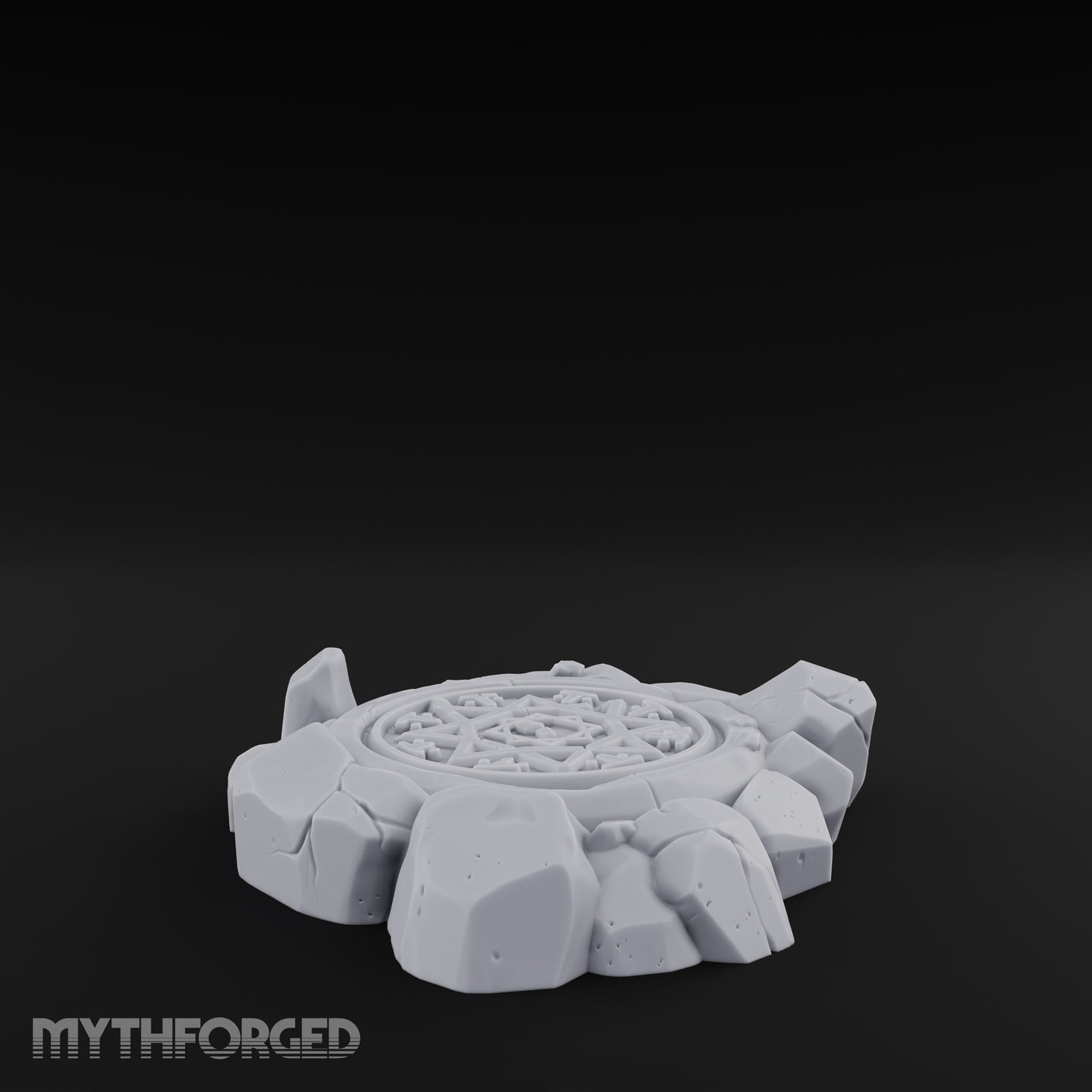 Small Rune-Etched Summoning Circle Miniature for Dungeons and Dragons, Pathfinder or other TTRPGs