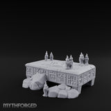 Rune-Carved Ritual Altar Miniature for Dungeons and Dragons, Pathfinder or other TTRPGs