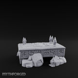 Rune-Carved Ritual Altar Miniature for Dungeons and Dragons, Pathfinder or other TTRPGs