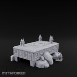 Rune-Carved Ritual Altar Miniature for Dungeons and Dragons, Pathfinder or other TTRPGs