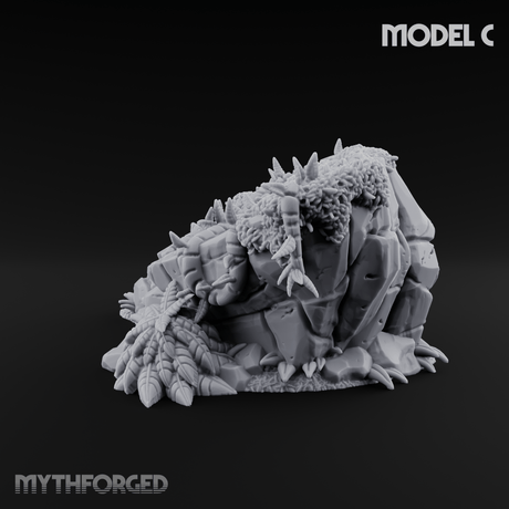 Overgrown Jungle Flora Cluster C Miniature for Dungeons and Dragons, Pathfinder or other TTRPGs