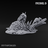 Overgrown Jungle Flora Clusters Miniature for Dungeons and Dragons, Pathfinder or other TTRPGs