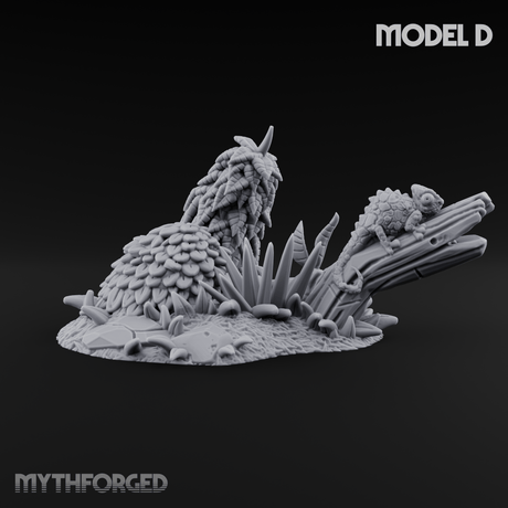 Overgrown Jungle Flora Clusters Miniature for Dungeons and Dragons, Pathfinder or other TTRPGs