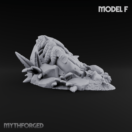 Overgrown Jungle Flora Cluster F Miniature for Dungeons and Dragons, Pathfinder or other TTRPGs