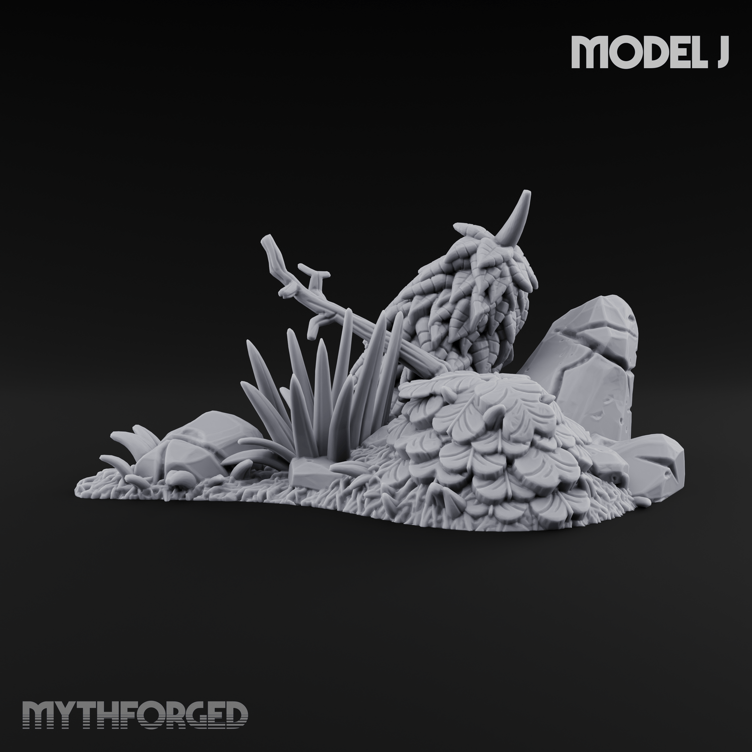 Overgrown Jungle Flora Clusters Miniature for Dungeons and Dragons, Pathfinder or other TTRPGs